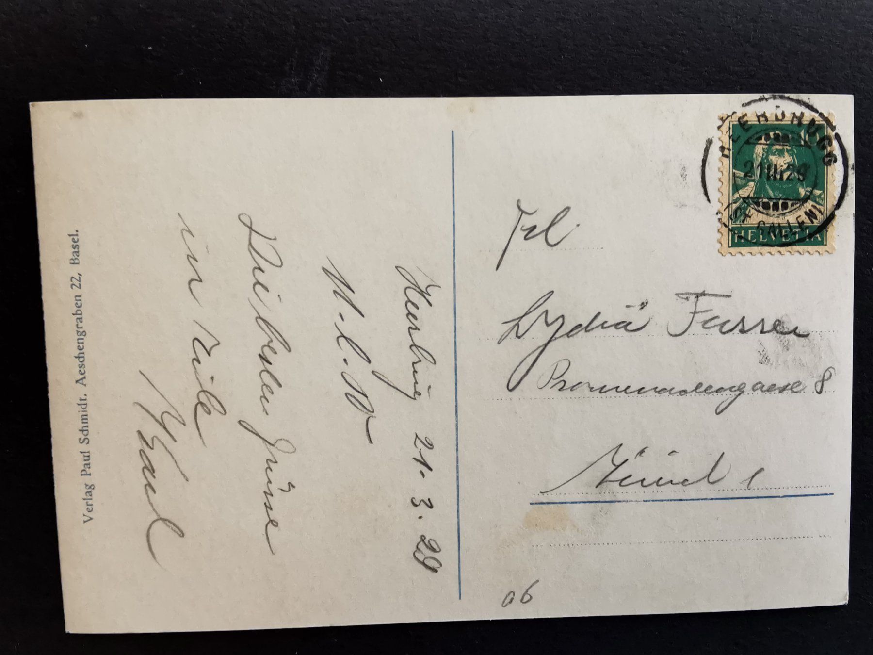 Ansichtskarten: Heerbrugg   Ansichtskarte  Rheintal  1929 – Gebraucht aus Rheineck von kat_7gld 1
