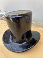 Décoration Chapeau haut-de-forme noir verre Leonardo 15 cm