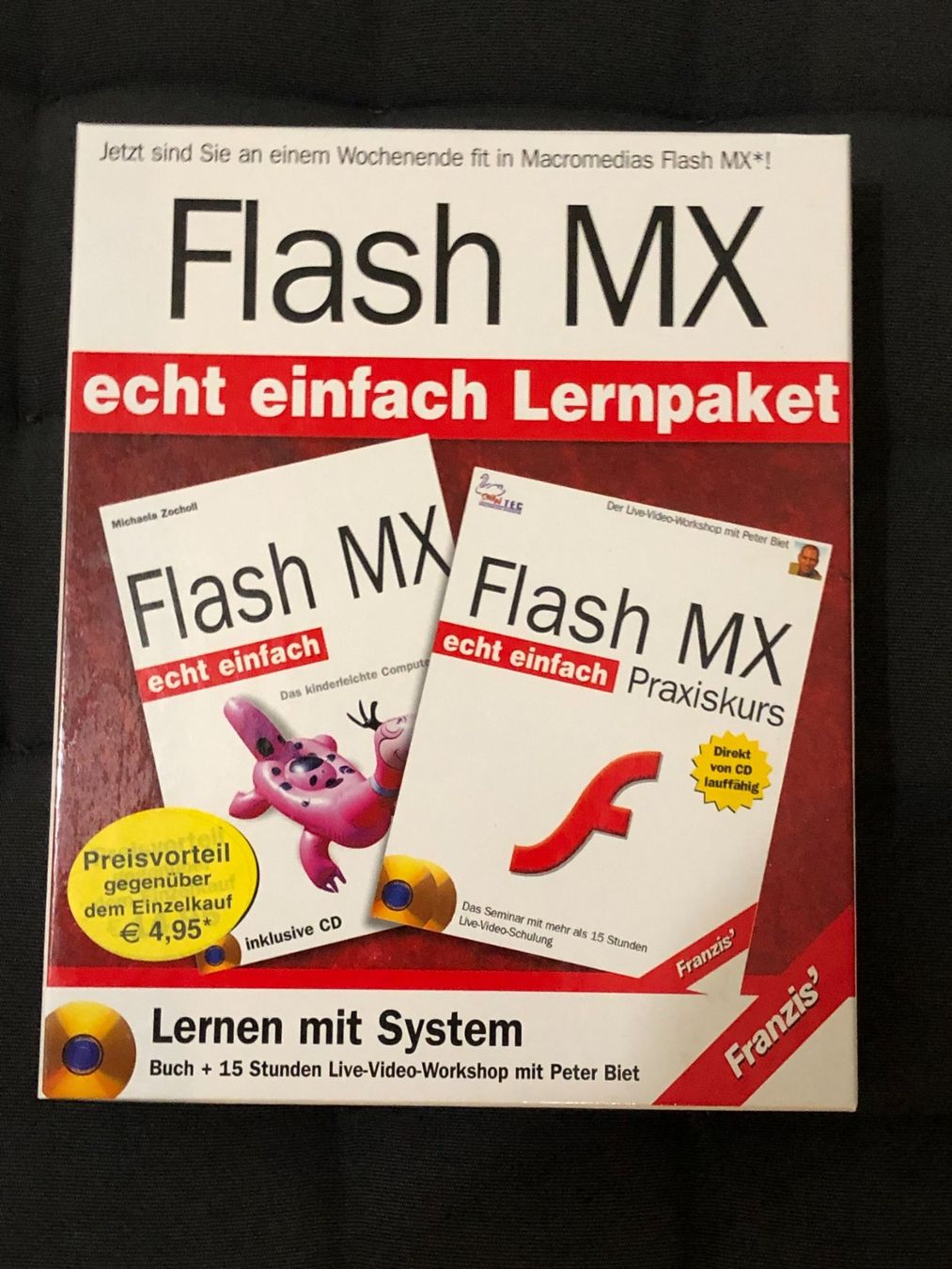 Software: Lernpaket Flash MX, 2 Video-CD-ROMs u. Buch originalverpackt – Nuovo e nell'imballaggio originale da Niederhasli venduto da thozam