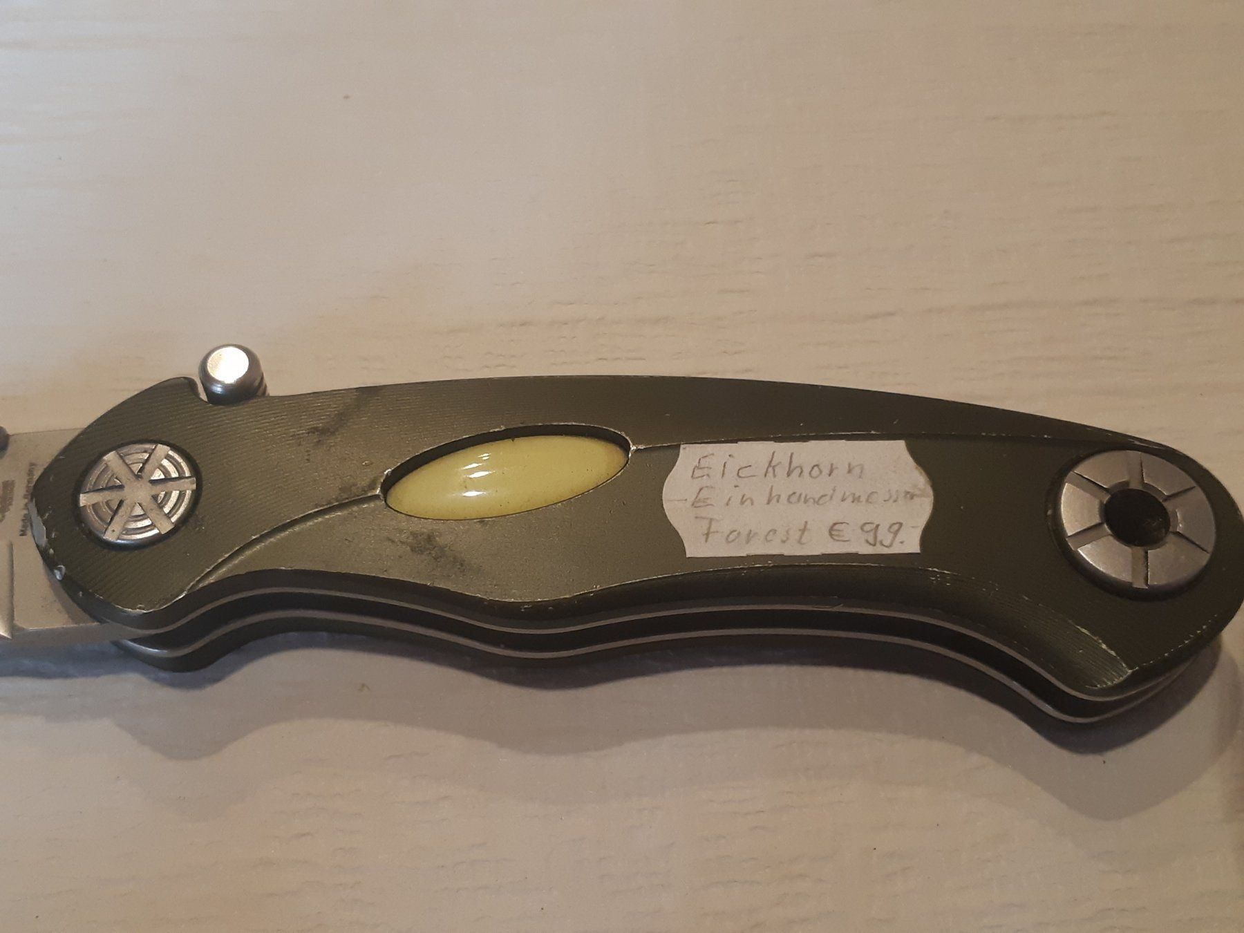 Eickhorn Accessori: Eickhorn Einhandmesser Forest – Usato da Grindelwald venduto da carro5 1