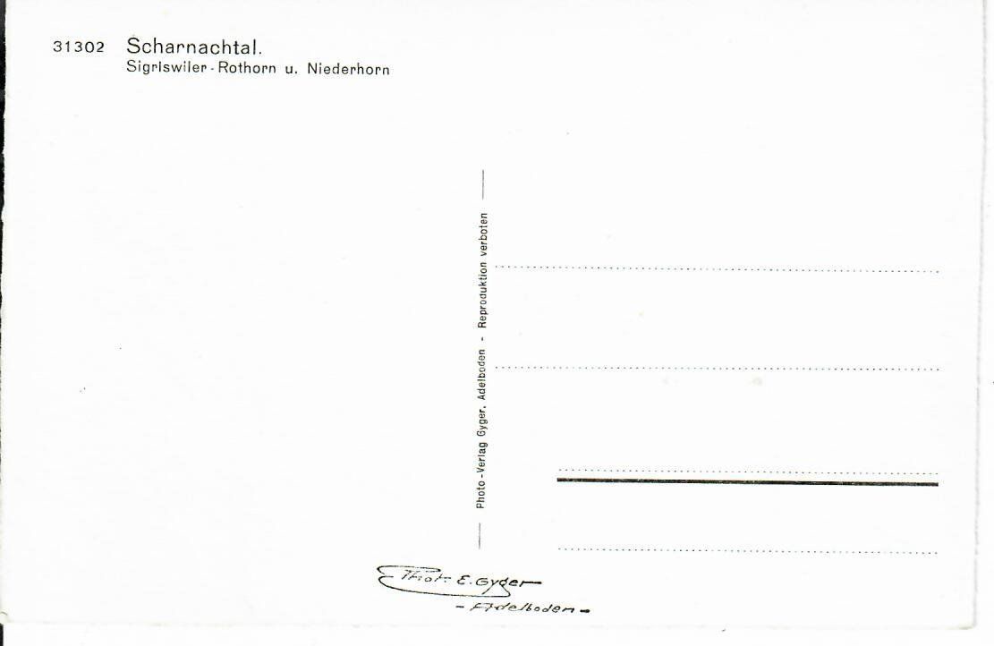 Cartes postales: Scharnachtal – D'occasion à Hochdorf par Ziegel-16 1