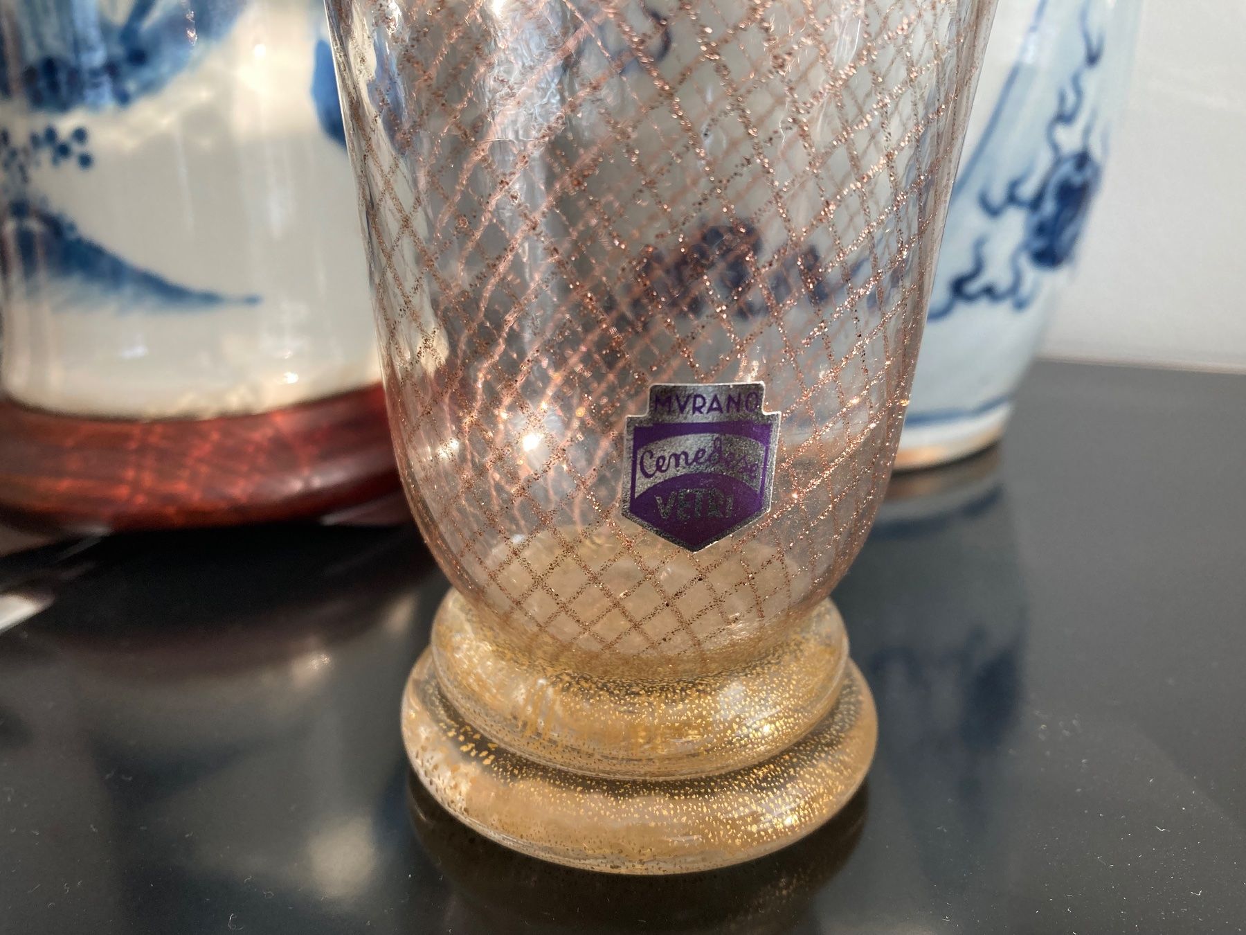 Murano Vasen & Gefässe: Wunderbare Murano Vase von CENEDESE mit Gold – Gebraucht aus Zürich von dolcicaramelle 1