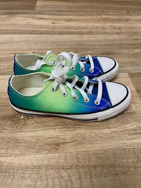 Converse Scarpe da donna: Converse Chuck Taylor All Star low blue/green – Usato da Bibern SO venduto da LL_Cowgirls 1