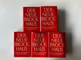 Antiquarische Lexika von „Brockhaus“ 5 Stück