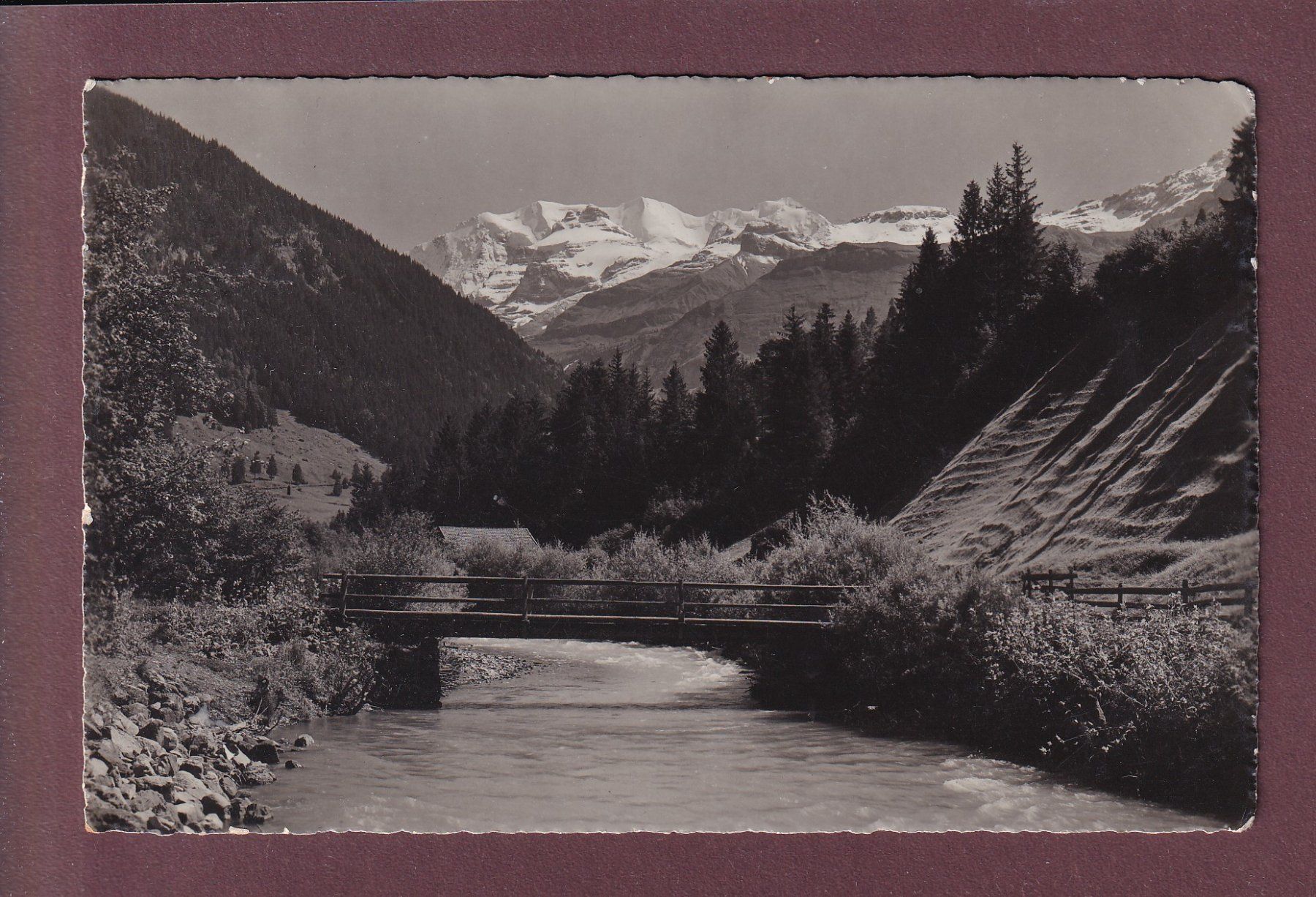 Ansichtskarten: KIENTAL - Blümlisalp - 1938 – Gebraucht aus Pully von nicecards
