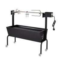Grill BBQ Grillwagen Spieß 85cm + Motor