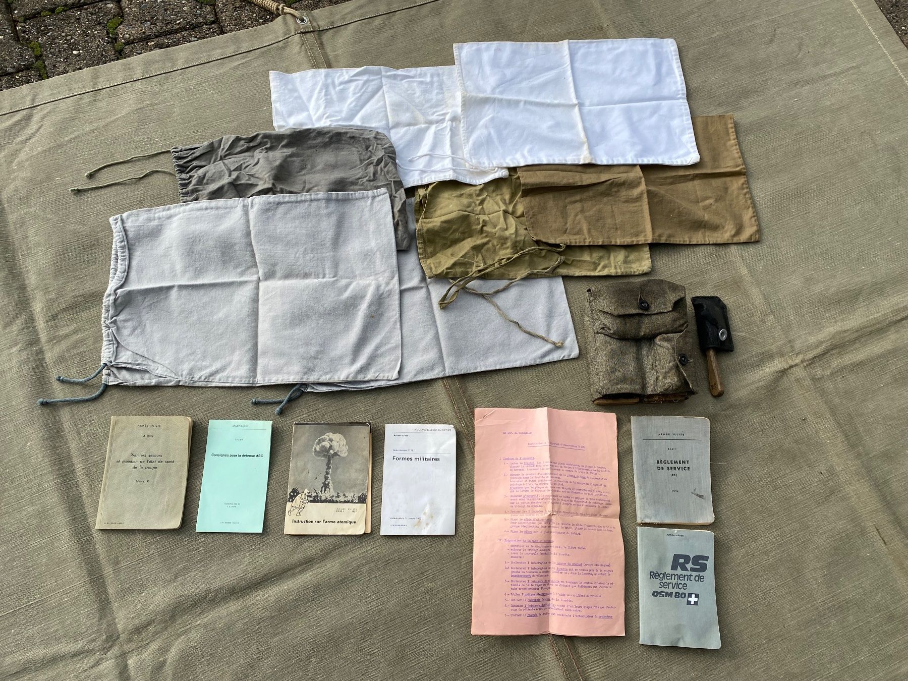 Schweizer Armee Uniformen: Schweizer Militär Reglemente und Schuhputzzeug – Gebraucht aus Feldbach von Fea1 1