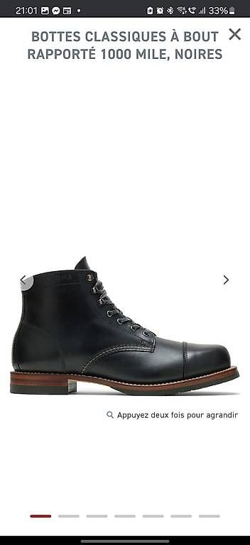 Scarpe da uomo: Wolverine 1000 Miles toe cap Red Wings 7.5 – Usato da St-Prex venduto da jer_759q