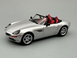 BMW Z8 Alpina 1:64 Mini GT Titanium-Silber neu OVP