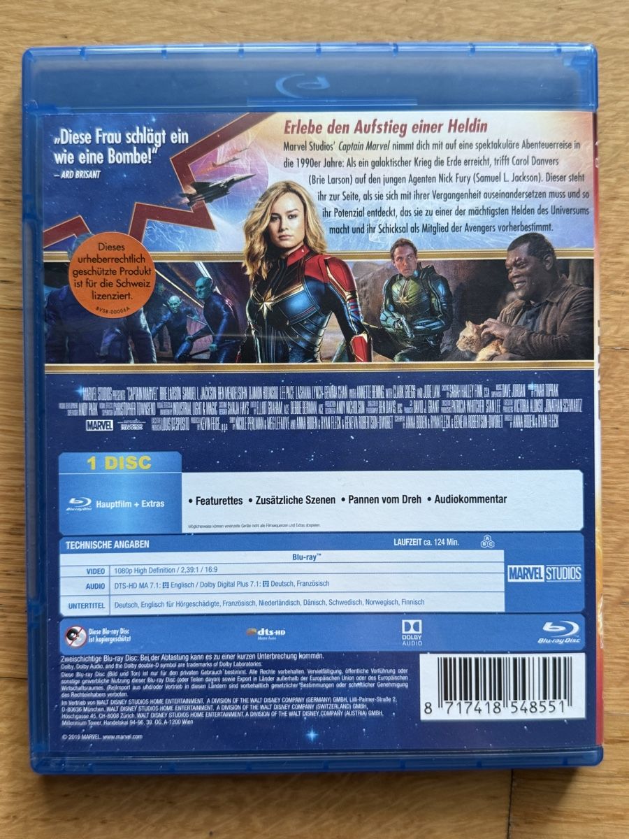 Alle DVDs: Captain Marvel Marvel Studios - Blu-ray – Gebraucht aus Kölliken von nerdorado 1