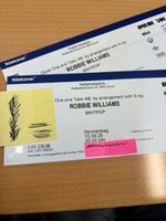 2 Tickets Robbie Williams / 10.9. in Zürich (Sitplätze)