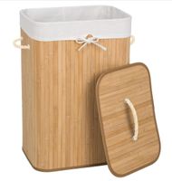 Wäschekorb mit Wäschesack eckig beige