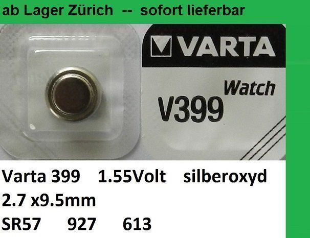 Renata 377 SR626SW Uhrenbatterie – 1,55 V Silberoxid – Packung Mit 10 Stück