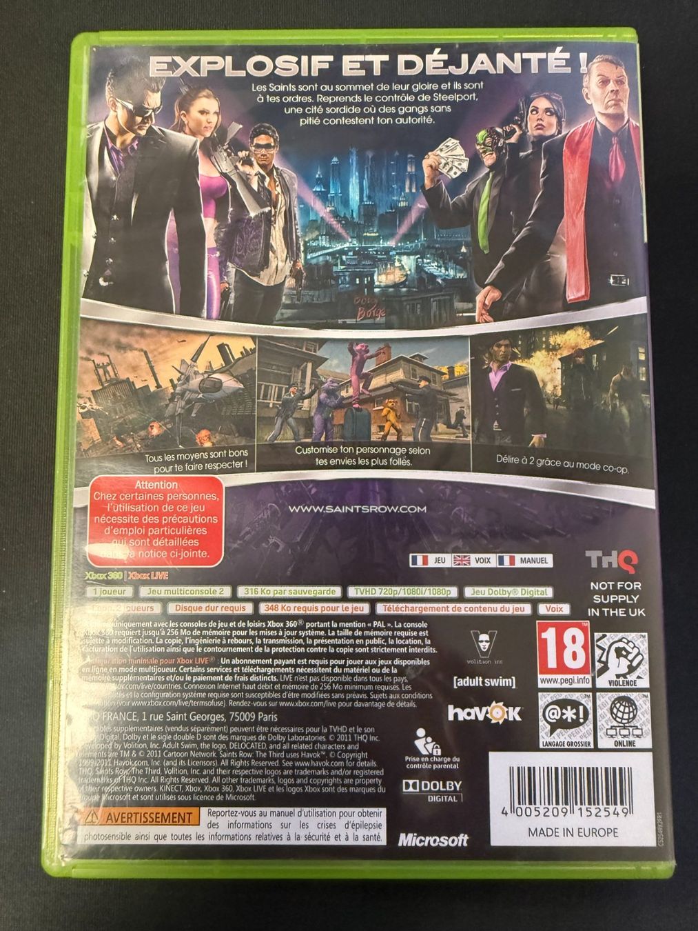 Spiele: Saints Row The Third - Xbox 360 – Gebraucht aus Pont-de-la-Morge von Darfal 2