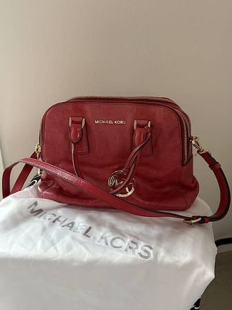 Michael Kors Leder-Tasche Rot | Crossbody + Henkeltasche