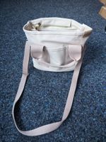 Schöne Handtasche aus Stoff, beige, ideal für den Sommer!
