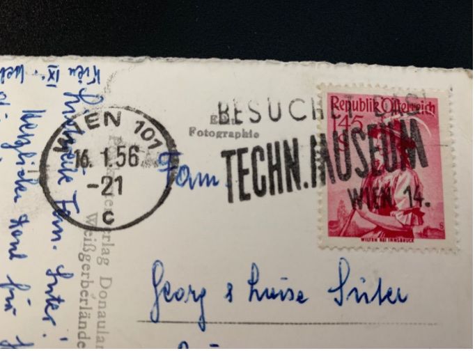 Cartoline postali: Wien, Neue Höhenstrasse Ansichtskarte 1946 – Usato da Erlenbach ZH venduto da Ritschly 2