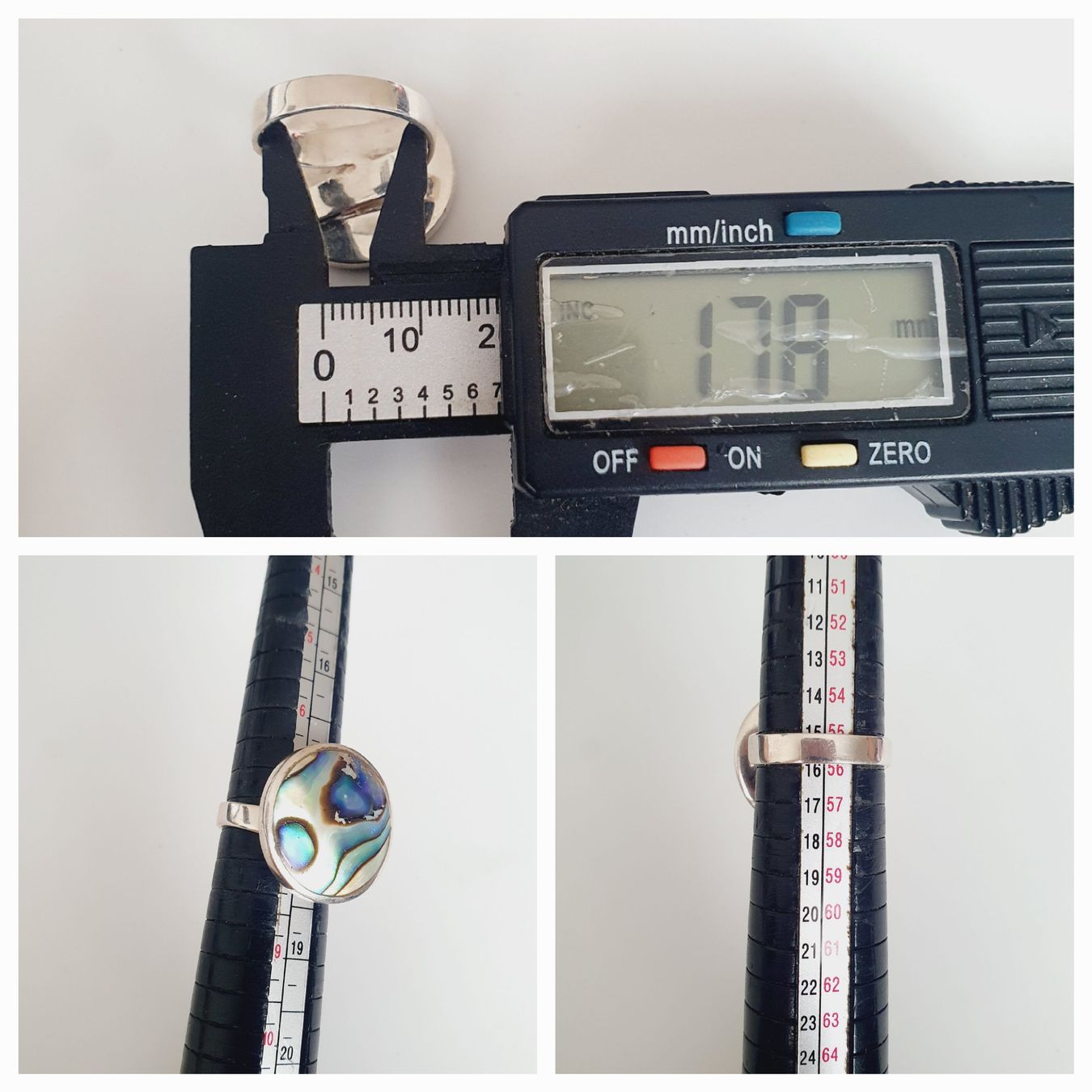 Anelli: Ring Silber mit Abalone Grösse 17.8 mm 925 Silber – Usato da Kreuzlingen venduto da Wunderkiste123 9