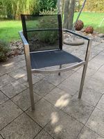 4 Gartenstühle Metall mit Netzbespannung