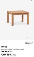 Massive Wood Couch Table 70 x 70 HAGE Jysk