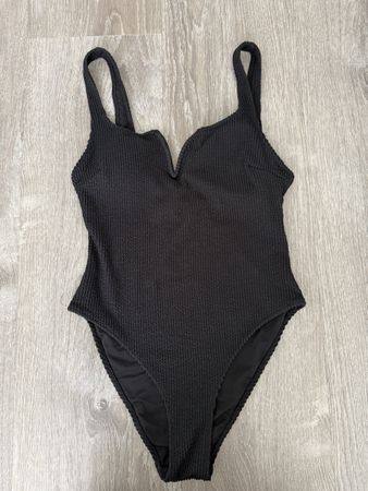 H&M Badeanzug schwarz Gr. S