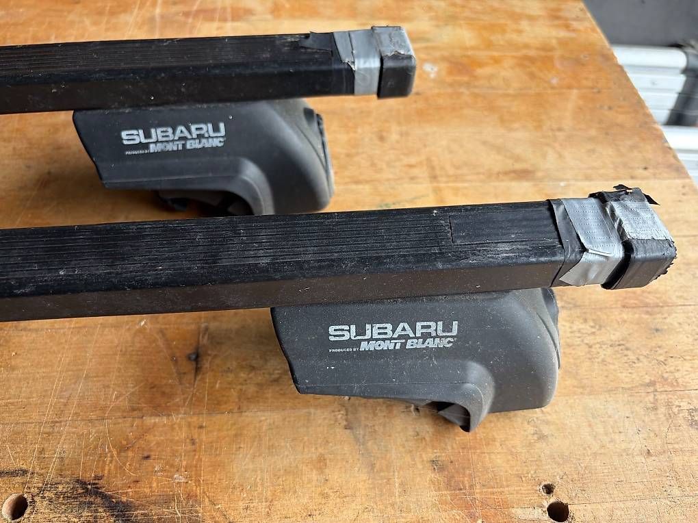 Mont Blanc Portapacchi: Subaru Forester SG original Dachträger – Usato da Staad SG venduto da grislybau 1