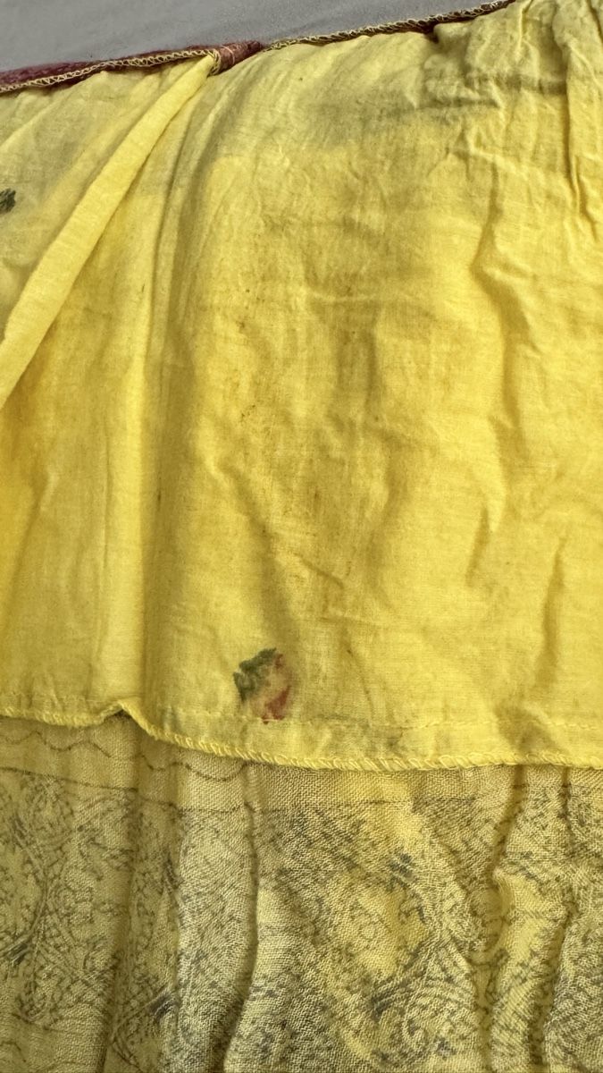 Kleider: Kleid gelb/bordeaux Grösse S  – Gebraucht aus Mörigen von TimelessFinds 4