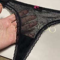 Trasparente tanga di tulle- nuovo- M