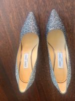 Pumps Jimmy Choo Glitzer silber Grösse 38.5 nie getragen