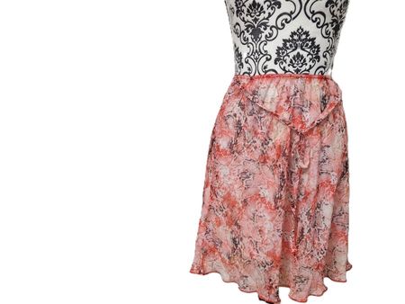 Sommerrock Chiffon bunt Gr. 36/38 luftig leicht A-Linie