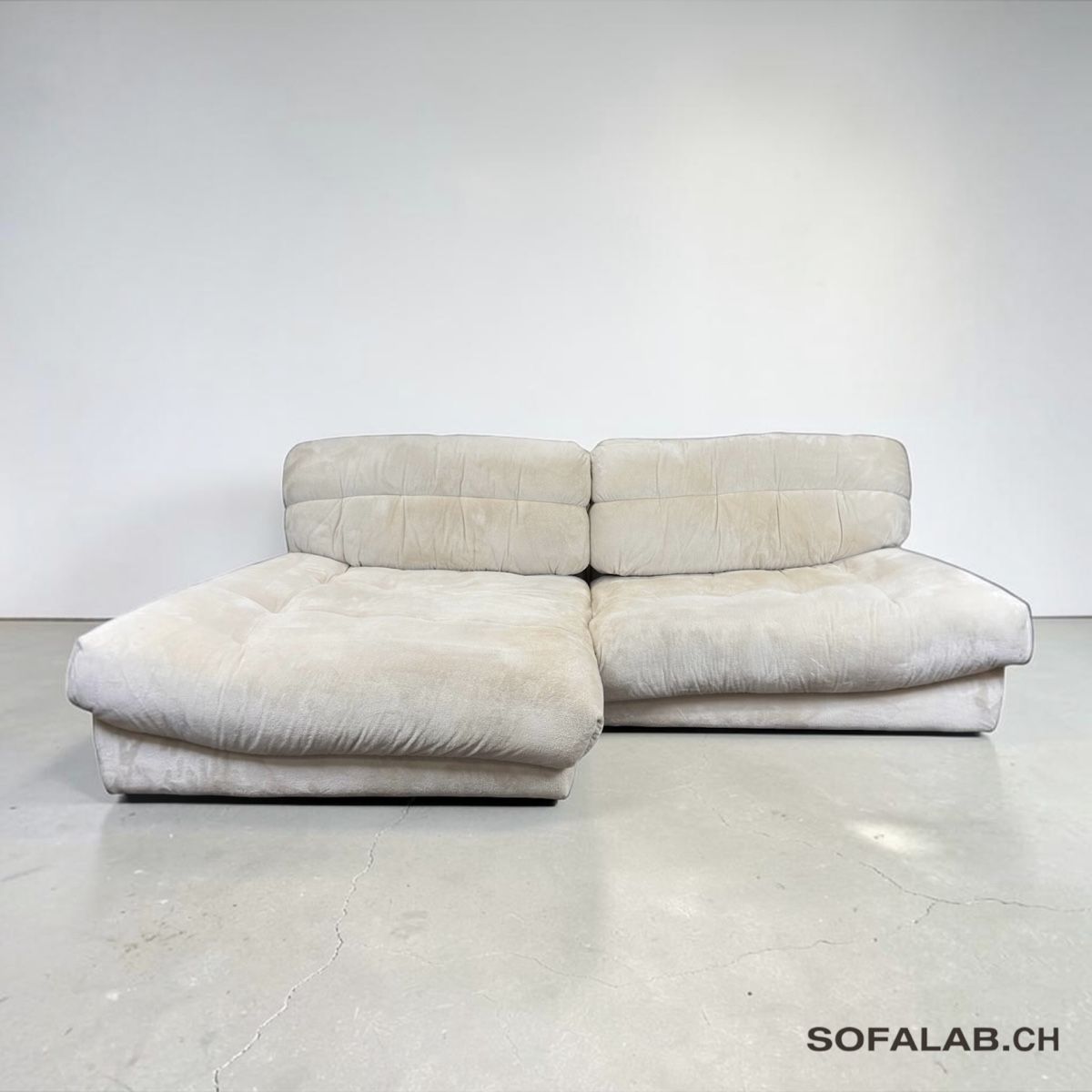 Divani: GUTMANN Ecksofa, creme-beiger Stoff Made in Germany – Usato da Bachenbülach venduto da Sofalab.swiss