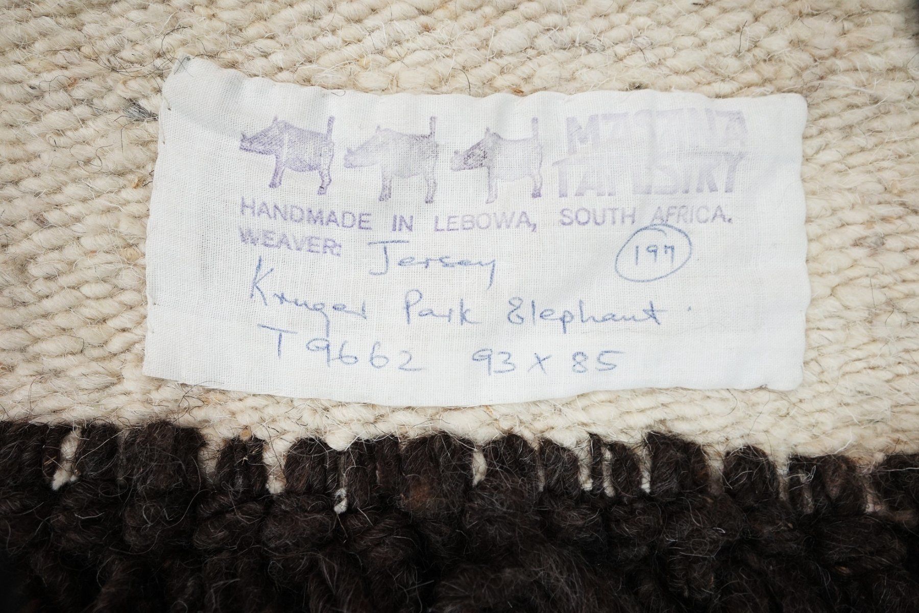 Tappeti: Elefant Afrikanischer Wandteppich – Usato da Volketswil venduto da brockipfannenstil 2
