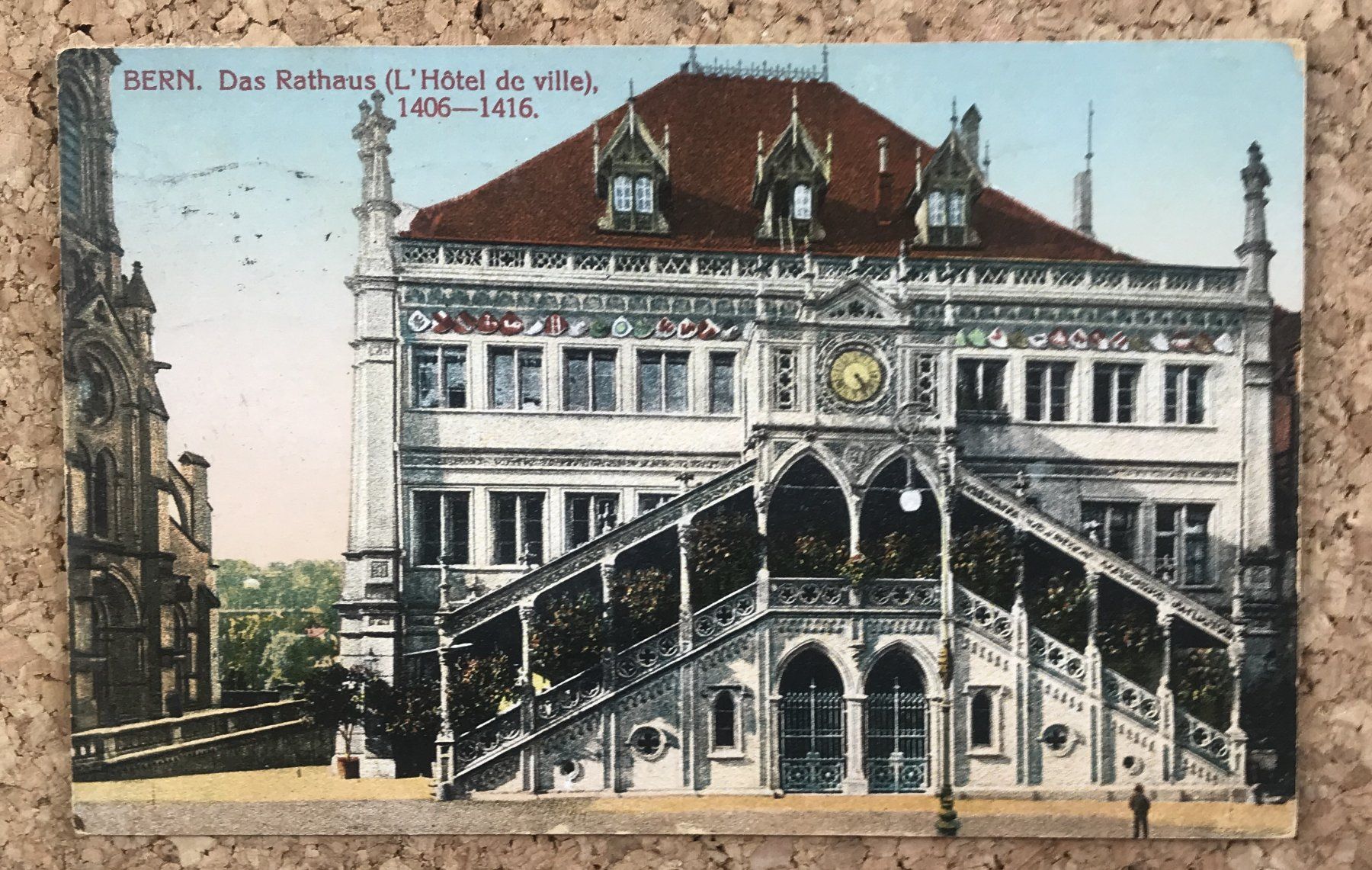 Cartoline postali: ANSICHTSKARTE BERN RATHAUS – Usato da Ostermundigen venduto da wini63