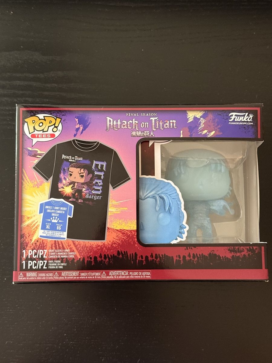 Funko Statuette: Funko Pop Tee: Attack on Titan - Eren Jaeger – Nuovo (secondo la descrizione) da Dornach venduto da profi-shopper
