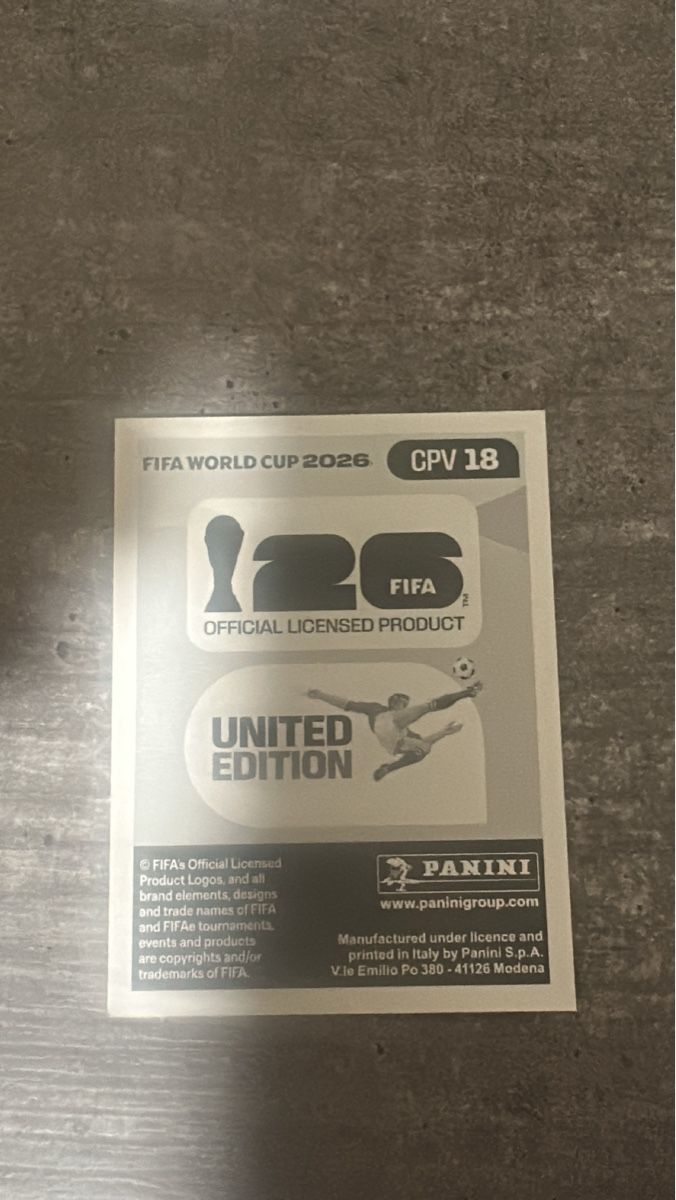 Panini Carte collezionabili: CPV 18 , FIFA WORLD CUP 2026 PANINI  – Nuovo (secondo la descrizione) da Frauenfeld venduto da 1PegPeg1 1