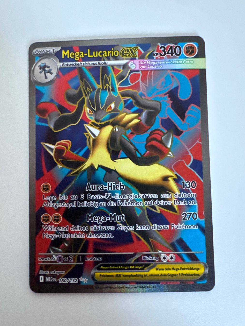 Pokémon Carte collezionabili: Mega-Lucario EX - Mega Evolution - 160/132 – Usato da Mettmenstetten venduto da raf_597t