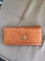 Portemonnaie Cavalli Class Braun Kroko-Prägung neu