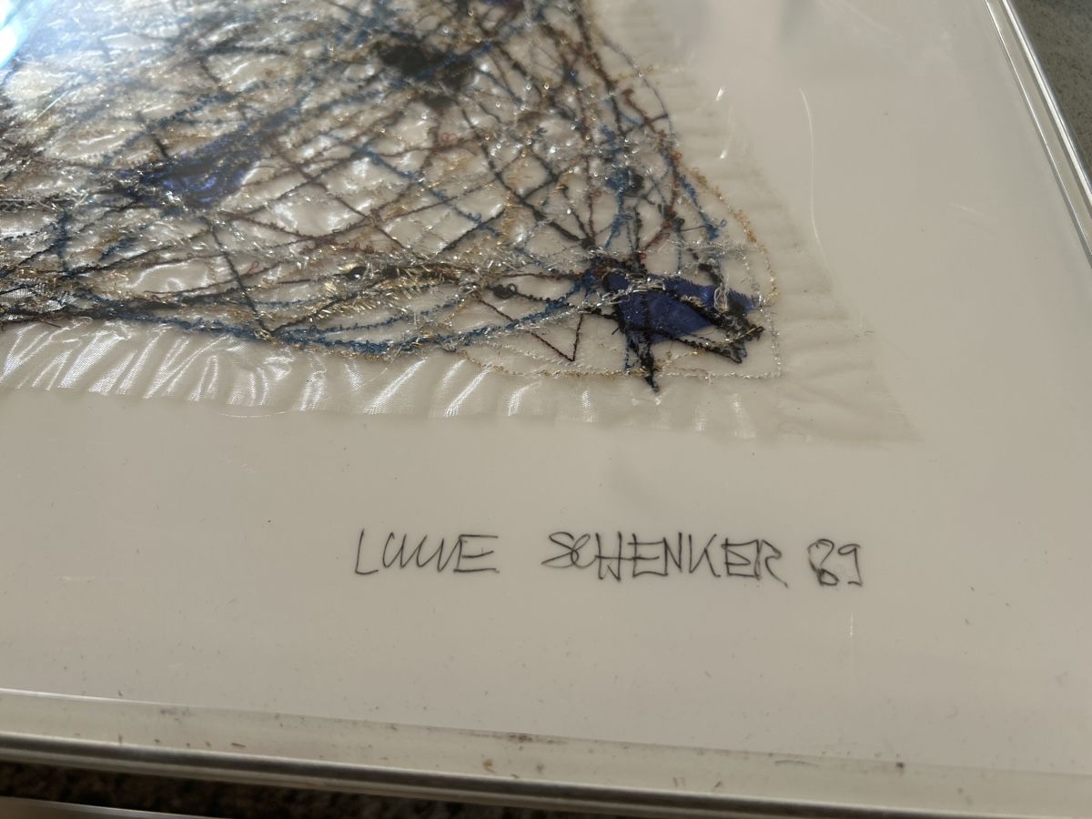 Gemälde:     Original Textilkunst im Rahmen 86 × 62 cm – Gebraucht aus schaffhausen von xja_8fwh 2