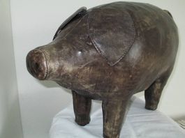 Ledersitzmöbel Schwein von Dimitri Omersa