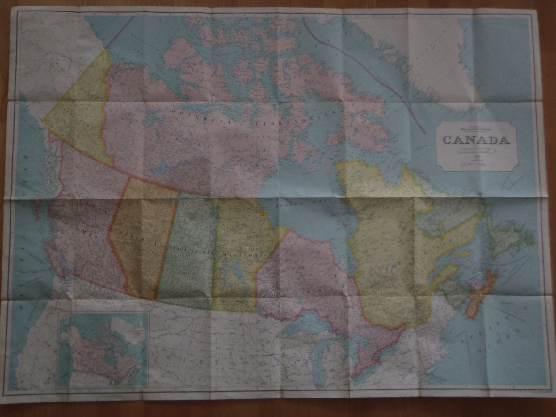 Landkarten & Atlanten: Landkarte Canada 1947 – Gebraucht aus Rafz von stg101