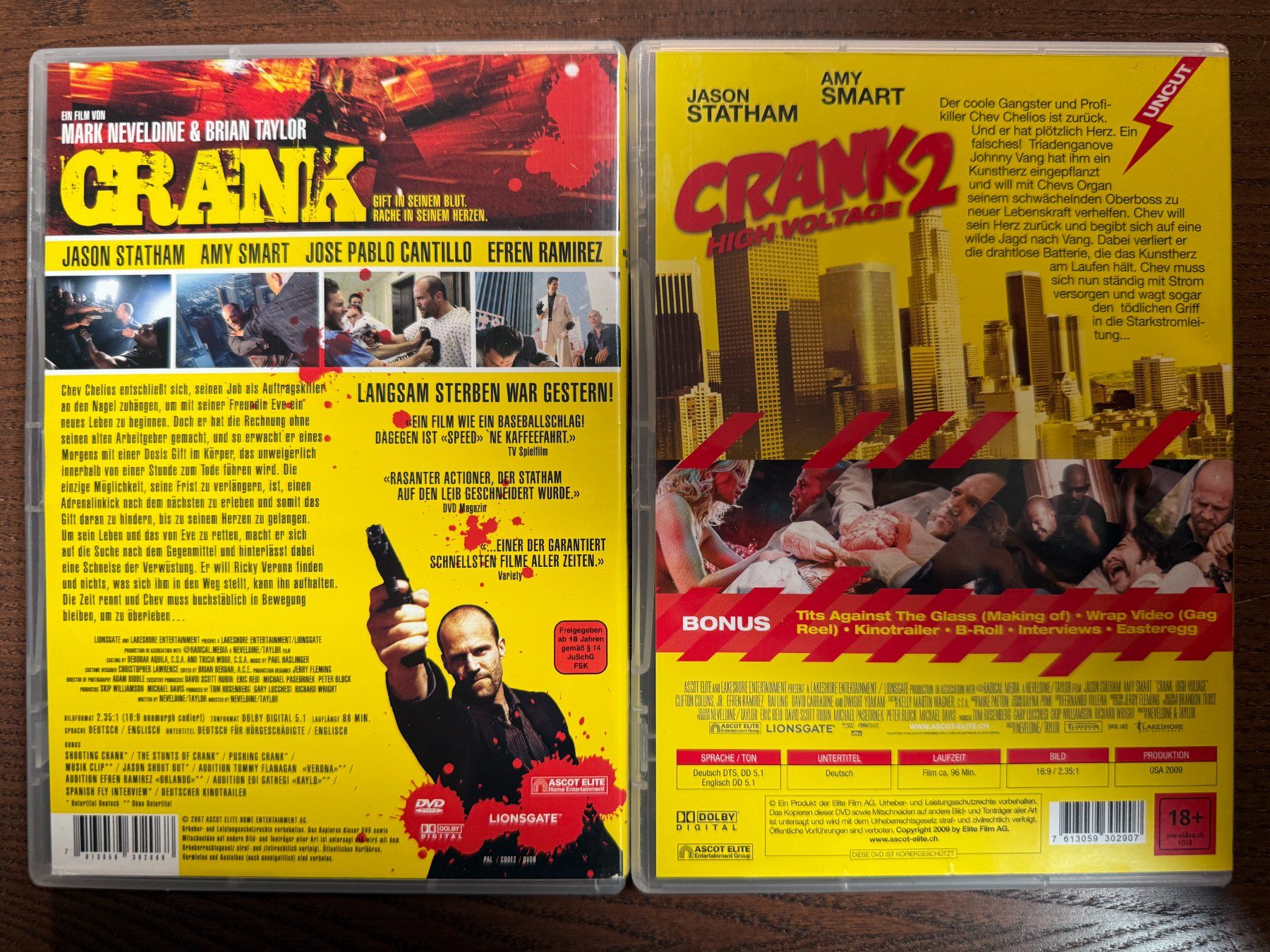 Tous les DVDs: Crank - Teil 1 & 2 – D'occasion à Zürich par FilmFreunde 1