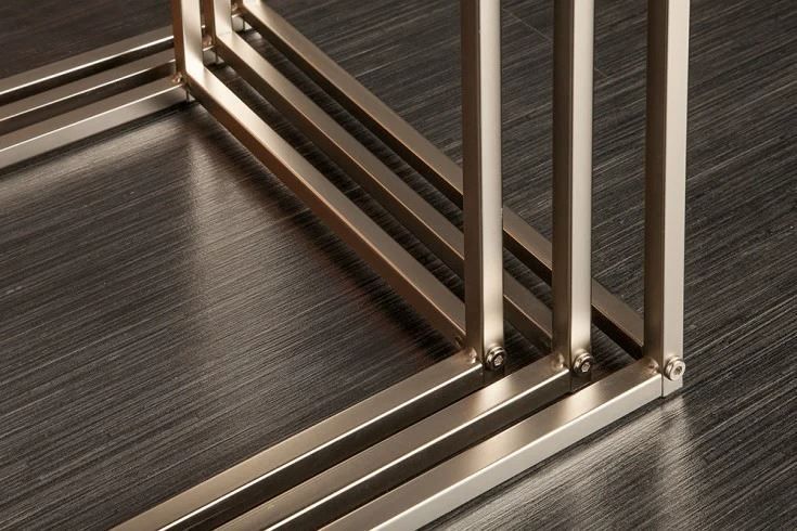 Tavoli: Design Beistelltisch 3er Set Edelstahl – Nuovo e nell'imballaggio originale da Winterthur venduto da aredo 6