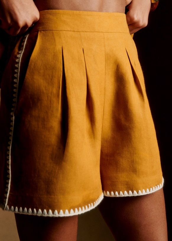 Sezane Hosen: SÉZANE Damen Shorts Leinen Grösse 34 – Gebraucht aus Zollikon von snowflake10-