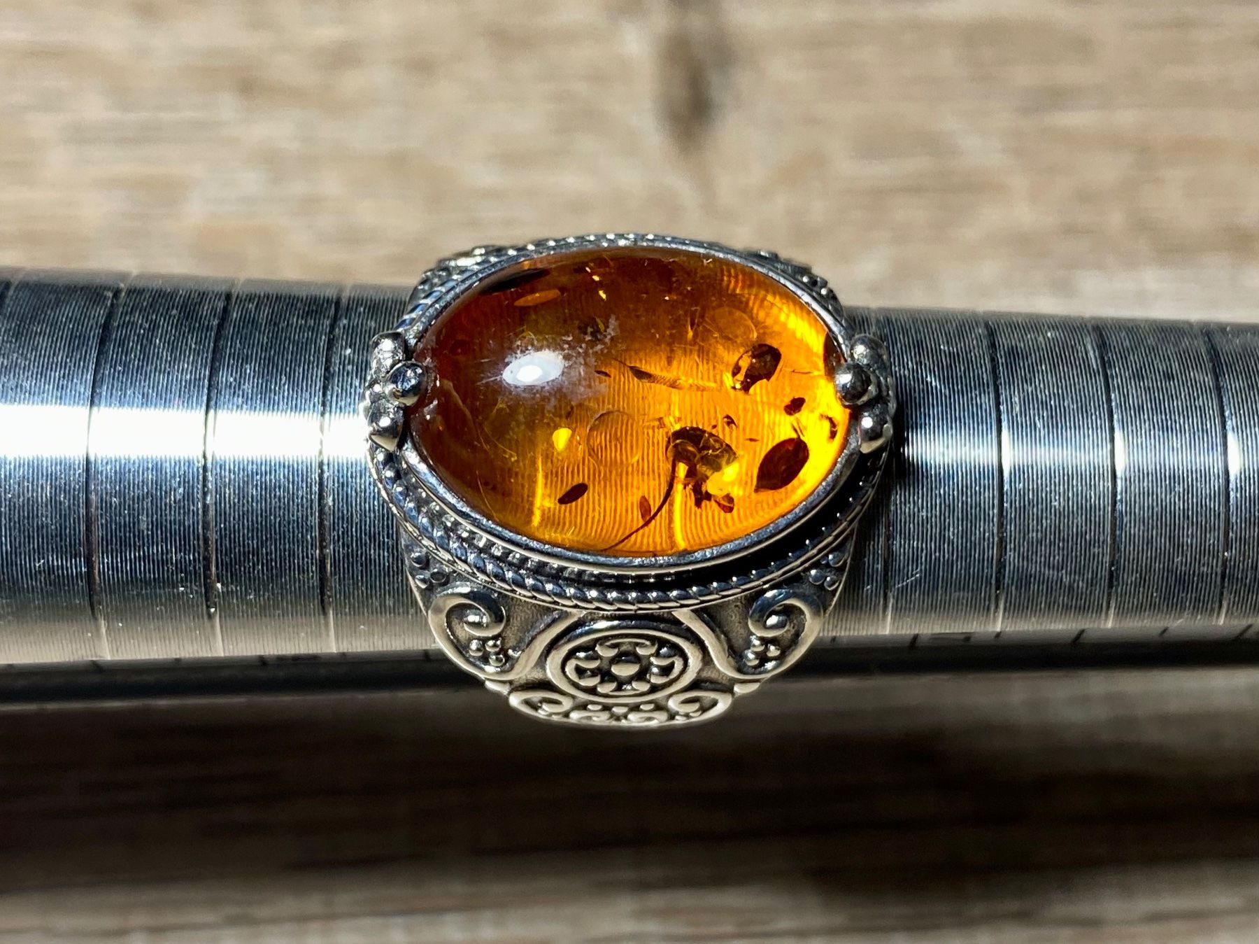 Ringe: Orientalischer Silber 925 Ring Cognac Bernstein – Neu und originalverpackt aus Laax von Kiki_Kingdom3 4