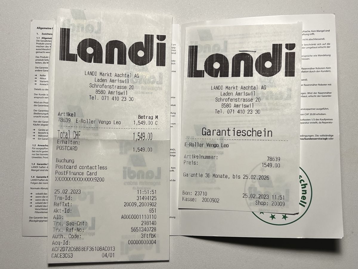 Scooters: E-Roller Vengo Leo – D'occasion à Baar par vin_h9px 6