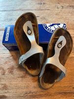 Birkenstock Gizeh Grau. Gr. 39. Weite: Normal.
