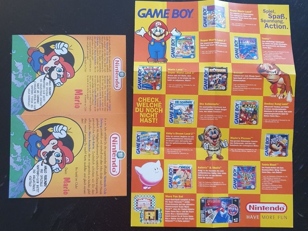 Gameboy + Super Nintendo Poster ca. 1996 (Neu (gemäss Beschreibung)) in ...