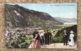 ANSICHTSKARTE INTERLAKEN VON DER HEIMWEHFLUH