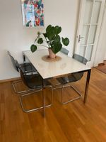 Modern dining table with 4 chairs
