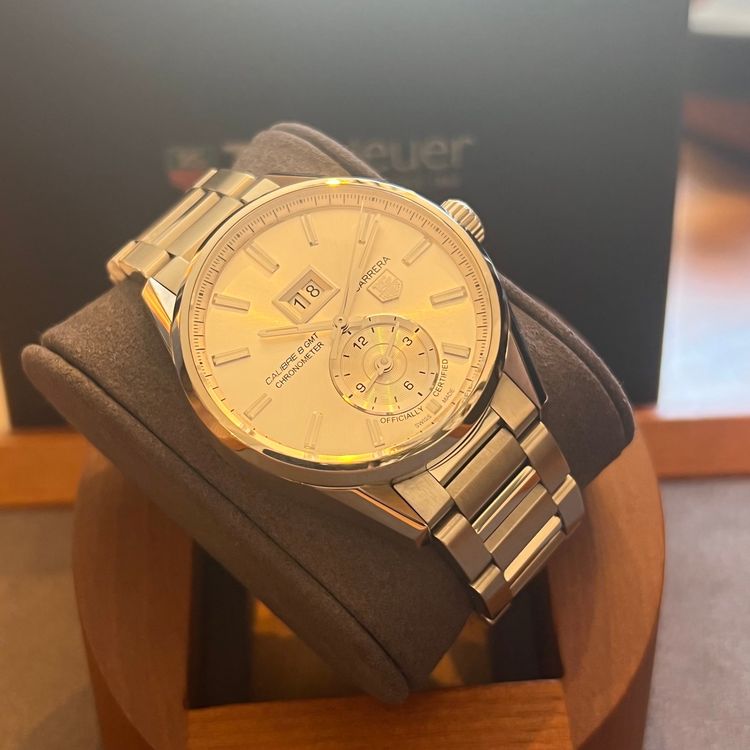 Tag Heuer Orologi: TAG Heuer Carrera Caliber 8 GMT Grande Date Full Set WAR5011 – Usato da Carouge GE venduto da Watchaser 6